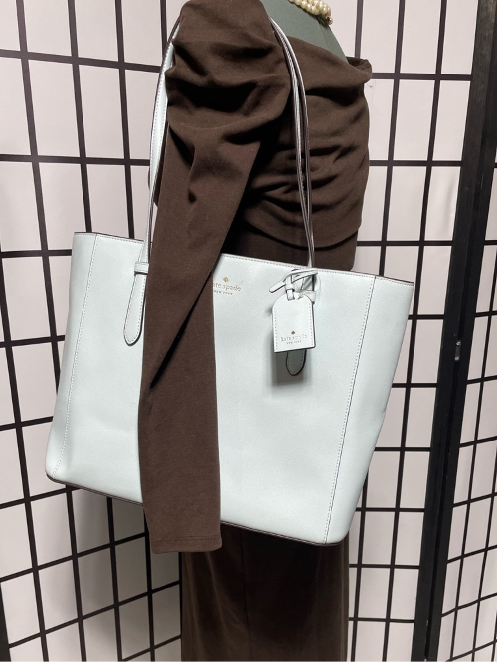 Kate spade light blue large tote - Picture 8 of 9